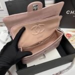 Chanel Medium Classic Flap Bag Silver Hardware Pink 25Cm - Image 6