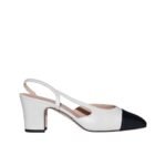 Chanel Slingbacks Goatskin And Grosgrain White