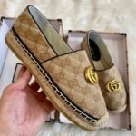 Gucci Women’S Matelassé Canvas Espadrille Beige 621239 Kqwm0 9765 - Image 3