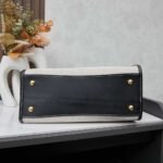 Prada Medium Blend And Leather Tote Bag Black 33Cm 1Bg572 2Hja F0I55 V Ooz - Image 5