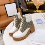 Gucci Wmns Gg Ankle Boot Beige White 659691 Uc810 9066 - Image 4