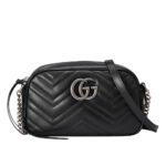 Gucci Gg Marmont Small Shoulder Bag Black 24Cm 447632 Um8Bn 1000