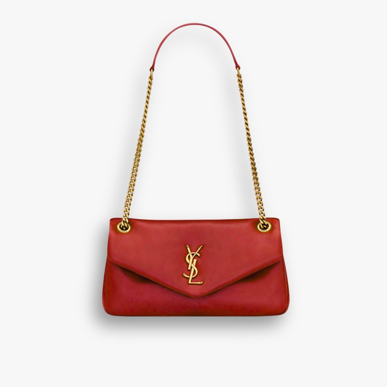 21-9.jpg Saint Laurent Calypso Small In Red 27cm 734153AACQO6268 - Image 1