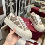Gucci Women Chunky Sneaker Beige And Brown 831825 20Q20 9745 - Image 4