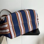 Gucci Embroidered Large Canvas Tote Bag In Dark Blue And Multicolor 37Cm 818779 Faef8 8796 - Image 5