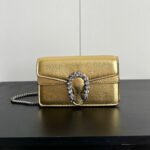 Gucci Women’S Dionysus Mini Bag Gold Lame 16Cm 476432 1Trbn 8089 - Image 2