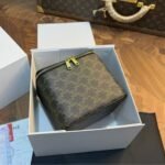 Celine Square Vanity Case In Triomphe Canvas And 18Cm - Image 5