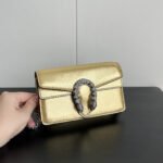 Gucci Women’S Dionysus Mini Bag Gold Lame 16Cm 476432 1Trbn 8089 - Image 4