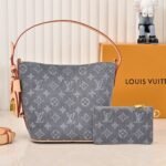 Louis Vuitton All In BB Monogram Denim Grey 18Cm - Image 2