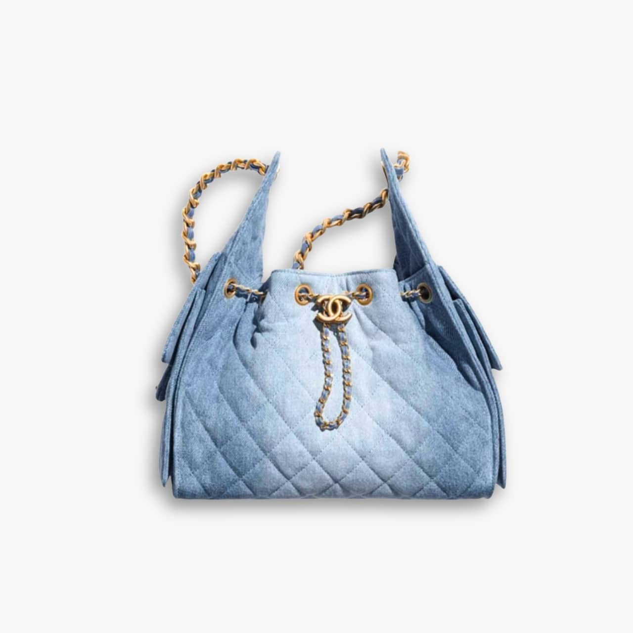 229-4.jpg Chanel 25 Small Handbag Denim Blue 30Cm AS5293 B20603 U0475 - Image 1