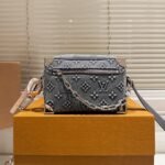 Louis Vuitton Mini Soft Trunk Bag Monogram Denim Dark Blue 19Cm - Image 2