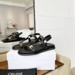 Celine Maud Sandal With Triomphe Black 362225042C 38No - Image 3