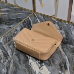 Saint Laurent Medium Loulou Quilted Shoulder Bag Camel Brown 24Cm - Image 6