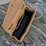 Saint Laurent Medium Loulou Quilted Shoulder Bag Camel Brown 24Cm - Image 7