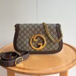 Gucci Blondie Shoulder Bag Beige And Ebony Gg Supreme Canvas 28Cm ‎699268 K9Gsg 8358 - Image 2