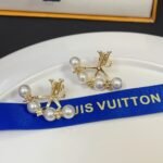 Louis Vuitton Lv Minigram Pearls Earrings - Image 3
