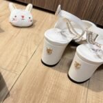 Chanel Slingbacks Goatskin And Grosgrain White - Image 5