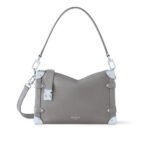 Louis Vuitton Side Trunk Mm Grained Taupe Grey 23Cm M25072