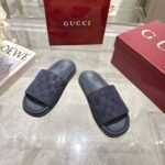 Gucci Men Slide Sandal Blue ‎‎834941 Aaduo 4009 - Image 5