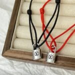 Louis Vuitton Silver Lockit Bracelet Red Qa5078 - Image 5