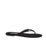 Chanel Thongs Slipper Velvet In Black G45716 B16716 94305