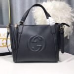 [Super Vip 1:1] Gucci Soho Small Top Handle Bag Black 35Cm 369176 A7M0G 1000 - Image 2