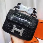Super Vip 1:1 – Hermes Constance Shiny Black 19cm - Image 5