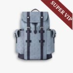 Super Vip 1:1 – Louis Vuitton Christopher MM Backpack Monogram Heritage Blue 44Cm M14676