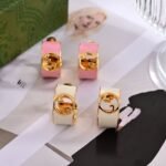 Gucci Blondie Enamel Hoop Earrings Ivory Enamel 796764 J1630 8078 - Image 4