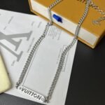 Louis Vuitton Lv Id Necklace Silver M01154 - Image 2