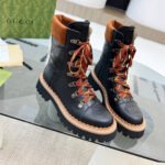 Gucci GG Quilted Ankle Boots Black - Image 3