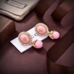 Gucci Interlocking Gg Pearl Earrings Pink - Image 2