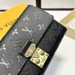 Louis Vuitton Sarah Wallet Monogram Empreinte Black 19Cm M82638 - Image 3