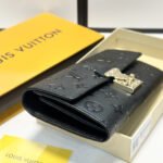 Louis Vuitton Sarah Wallet Monogram Empreinte Black 19Cm M82638 - Image 4