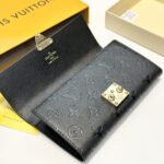 Louis Vuitton Sarah Wallet Monogram Empreinte Black 19Cm M82638 - Image 6