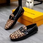 Louis Vuitton Loafer Leopard Pattern Black - Image 4