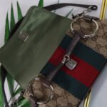 Gucci Small Horsebit Chain Shoulder Bag Beige And Brown 27Cm - Image 5