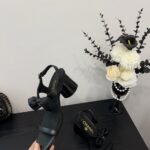 Chanel Sandals Black G46192 B18985 94305 - Image 6