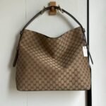 Gucci Beatrix Large Tote Bag Brown And Beige Gg Canvas 40Cm - Image 2
