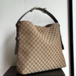 Gucci Beatrix Large Tote Bag Brown And Beige Gg Canvas 40Cm - Image 4