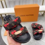 Louis Vuitton X Takashi Murakami Mule Plano Pool Pillow Comfort Chocolate Brown 1Ahme4 - Image 4
