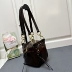 Prada Dangle Top Handle Mini Bag Brown 14Cm - Image 4