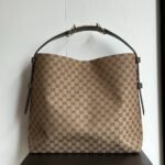 Gucci Beatrix Large Tote Bag Brown And Beige Gg Canvas 40Cm - Image 5