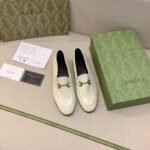 Gucci Women’S Leather Horsebits Loafers White 414998 Dlc00 9022 - Image 7