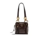 Prada Dangle Top Handle Mini Bag Brown 14Cm