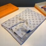 Louis Vuitton Cachecol Monogram Denim Scarf Light Grey - Image 2