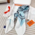 Hermes Brides De Gala En Fleurs Scarf 90Cm Blanc H004192S 01 - Image 5