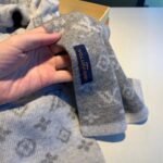 Louis Vuitton Cachecol Monogram Denim Scarf Light Grey - Image 6