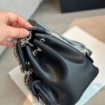 Chanel 22 Mini Duma Backpack Matelasse Leather With Gold Hardware Black 20cm - Image 4