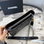 Chanel Gabrielle Small Hobo Bag Smooth Gold Silver Tone Black 20Cm A91810 Y61477 94305 - Image 6